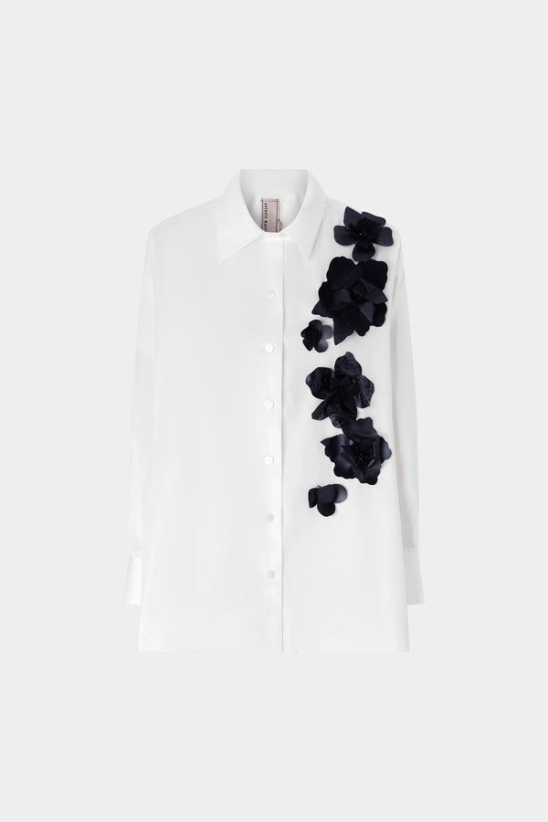 Appliqué Floral Robespierre Shirt