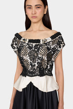 Lace Bodice Silk Dress