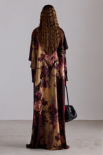 Painterly Rose Silk Chemisier Dress