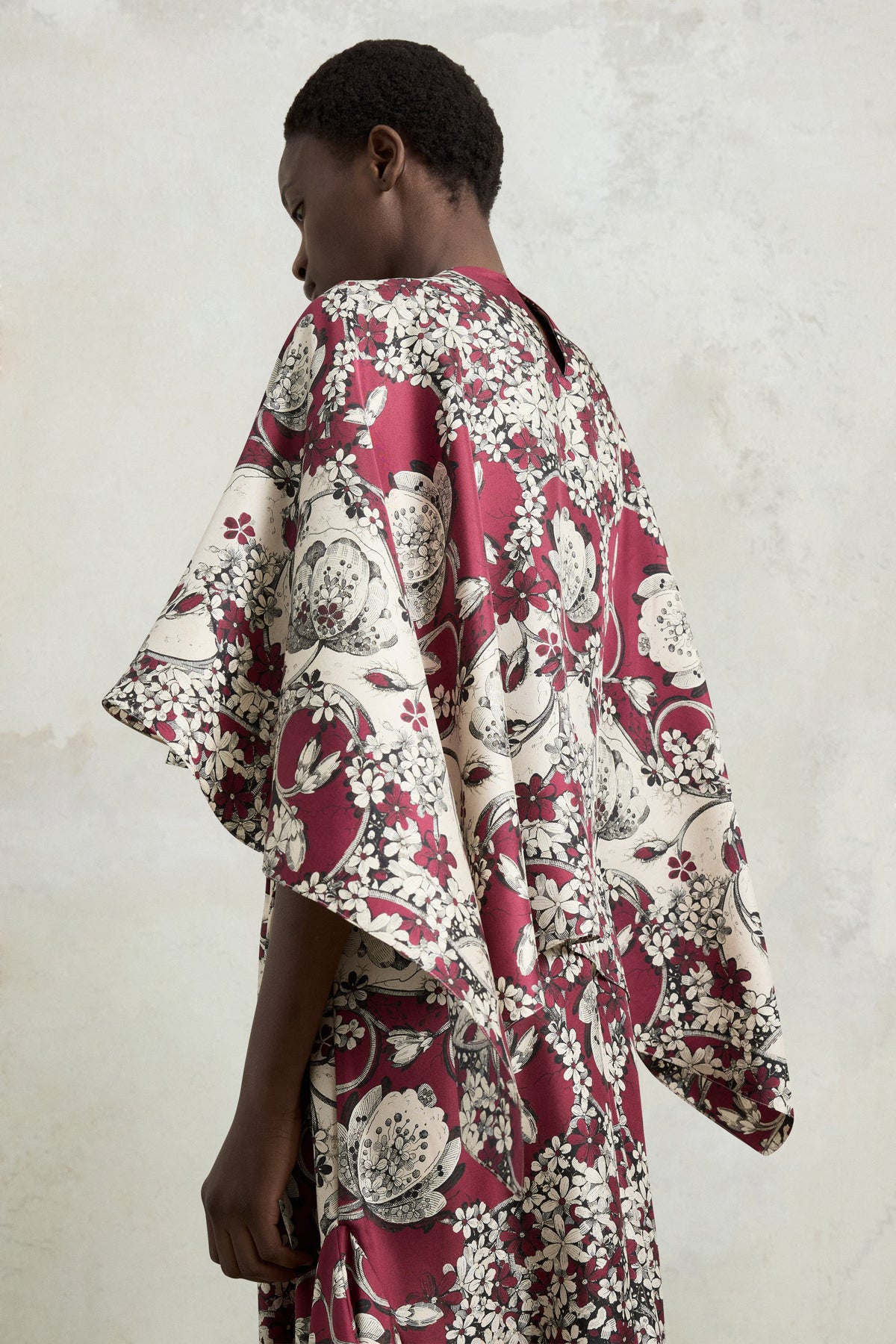 Silk Dress with Foulard Print