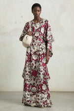 Silk Dress with Foulard Print