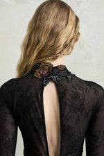 3D Rose Tulle Dress
