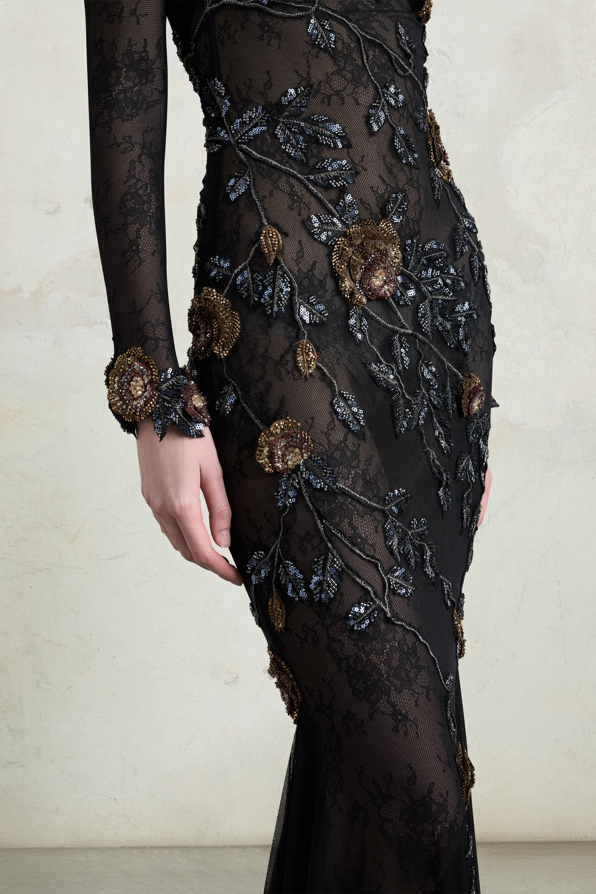 3D Rose Tulle Dress