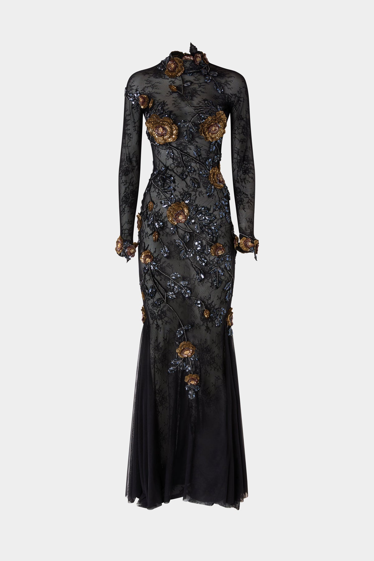 3D Rose Tulle Dress