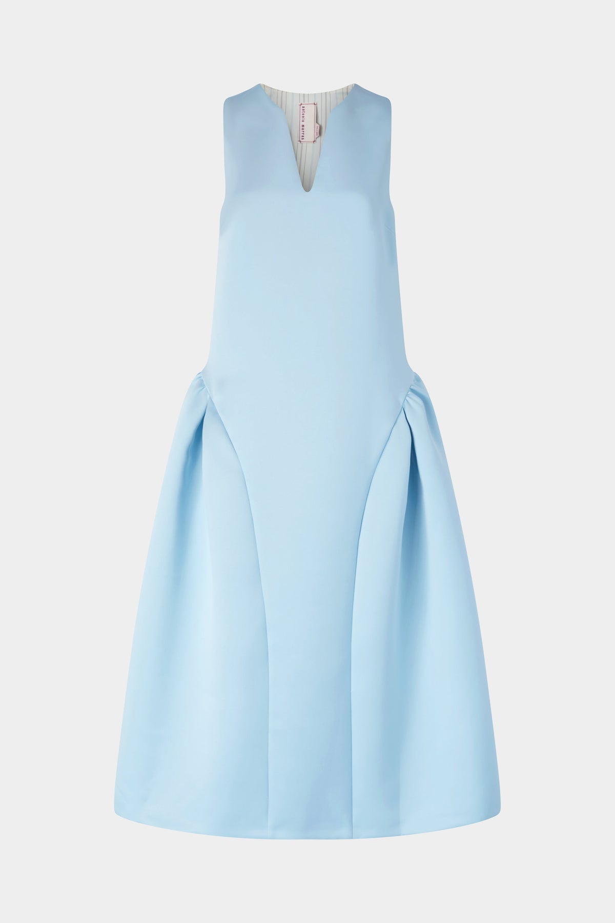 Flared Dress with Side Ruffles