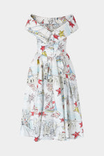 Alghero Print Bustier Dress