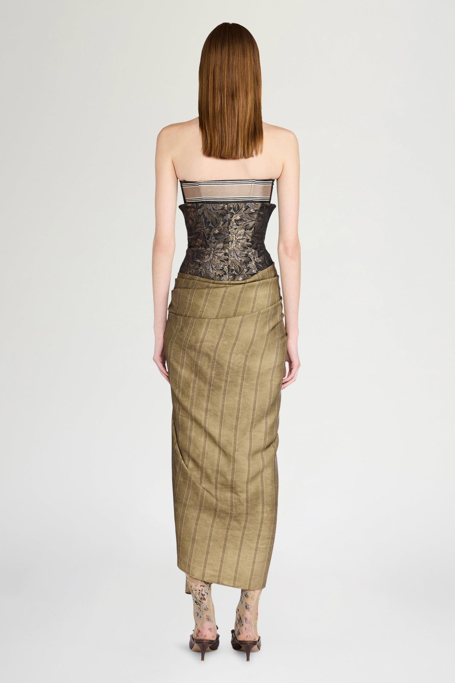 Deconstructed Bustier Dress