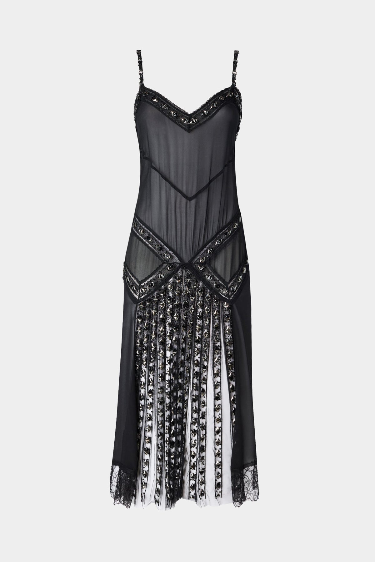 Black Jewel Slip Dress
