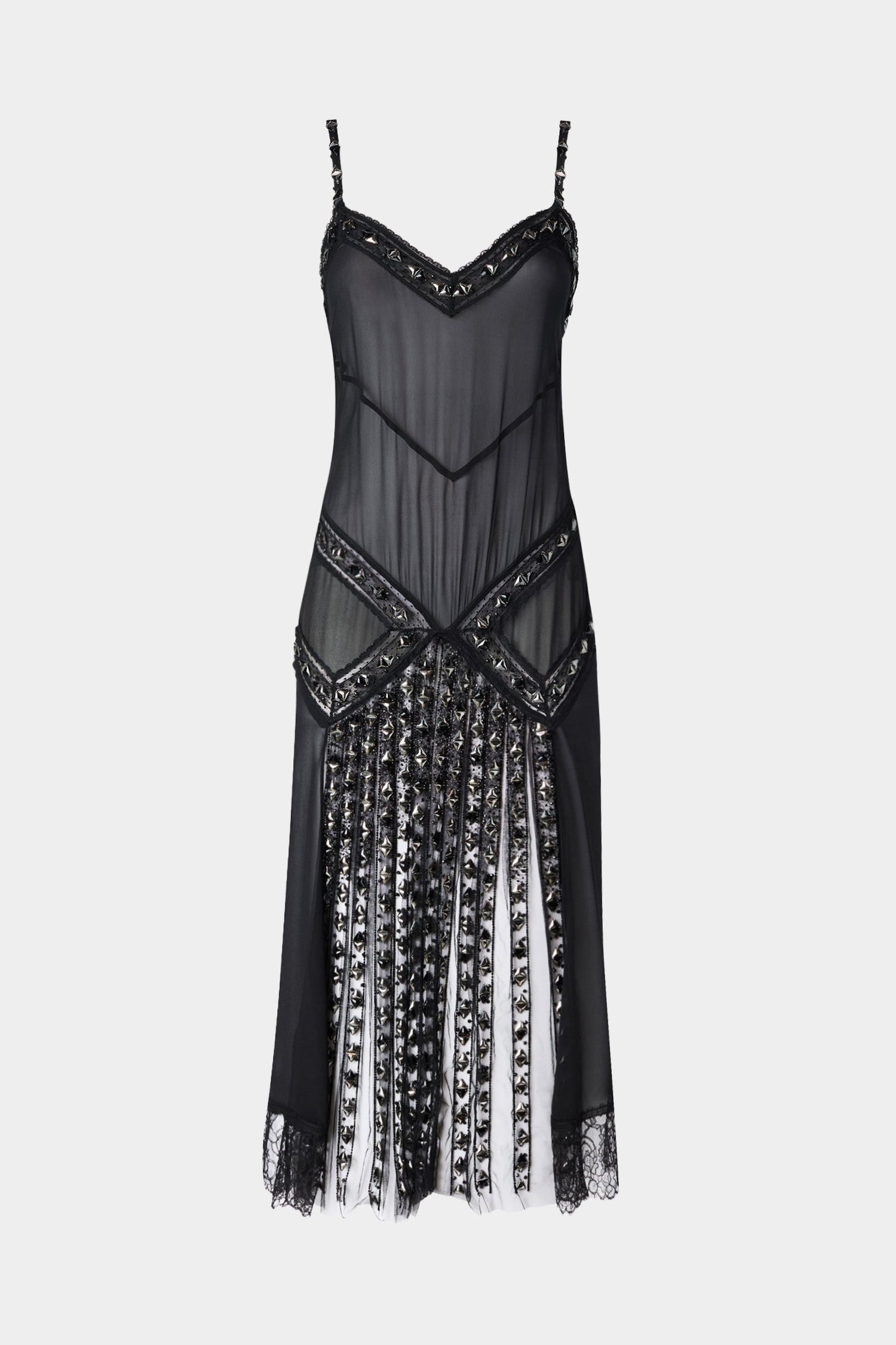 Black Jewel Slip Dress