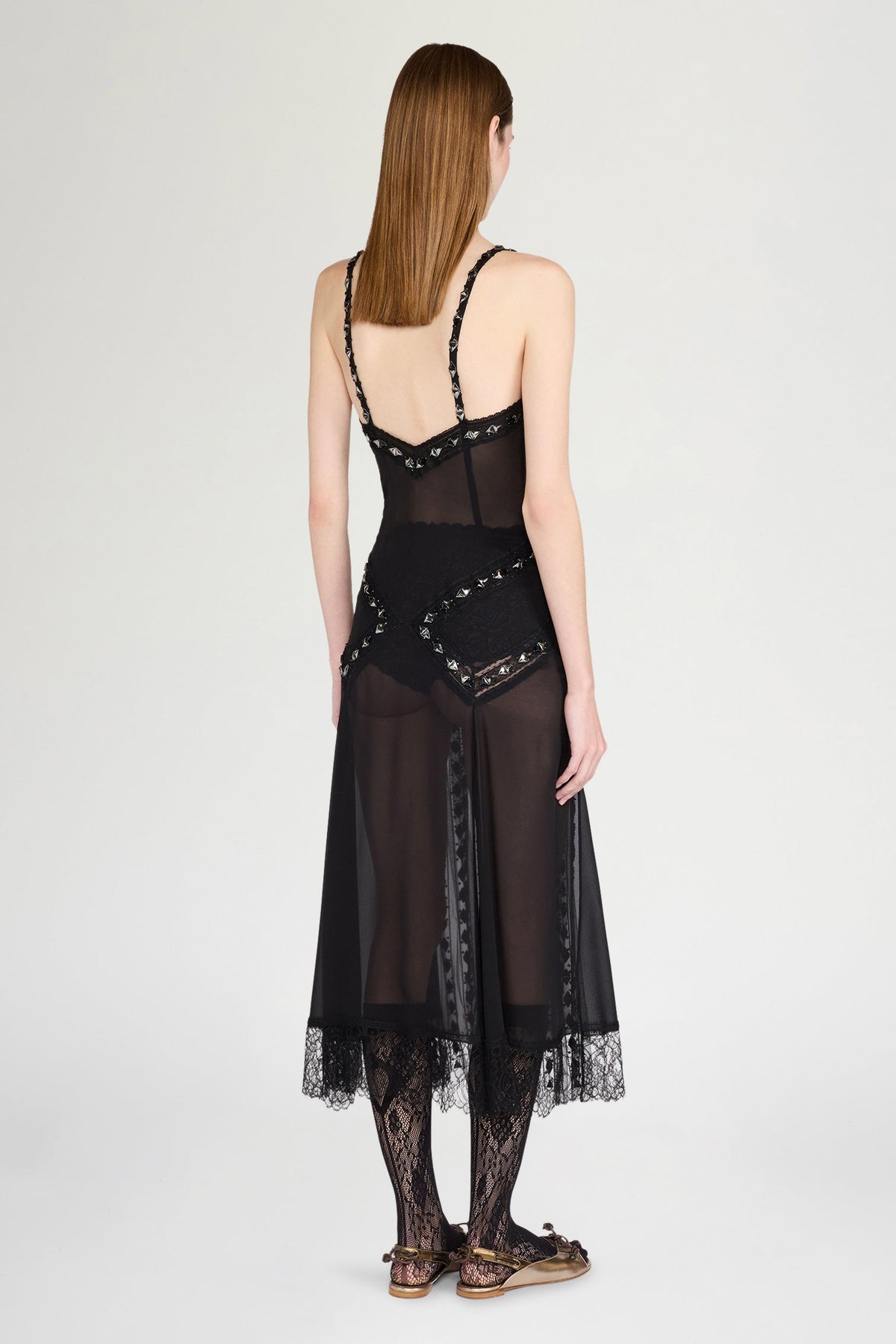 Black Jewel Slip Dress