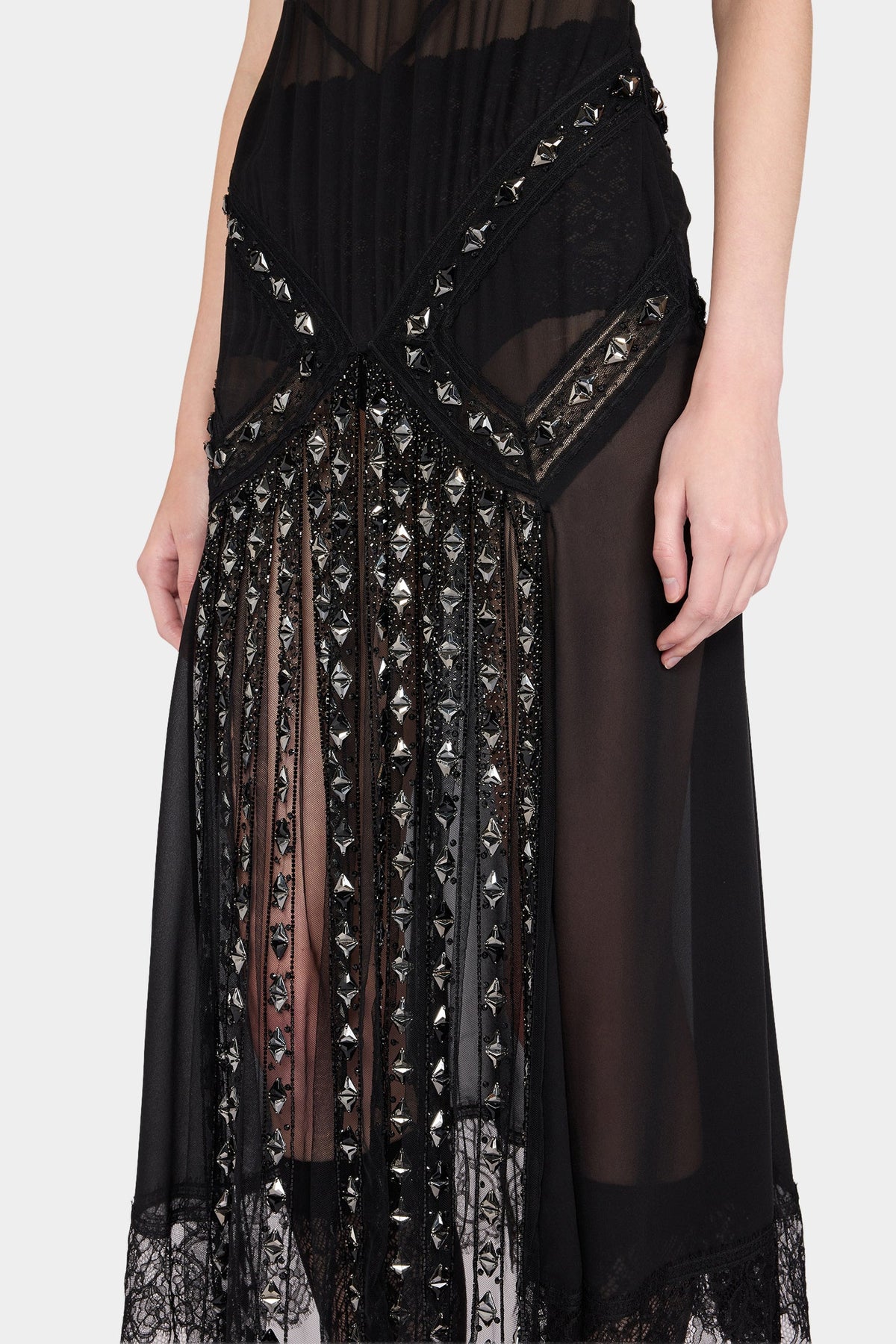 Black Jewel Slip Dress