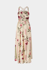 Rose and Tulip Silk Dress
