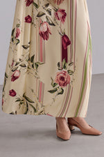 Rose and Tulip Silk Dress