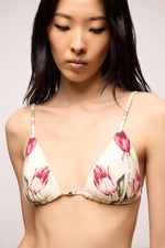 Rose and Tulip Triangle Bikini