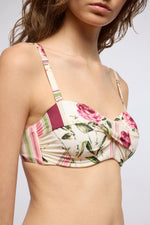 Rose & Tulip Bandeau Top