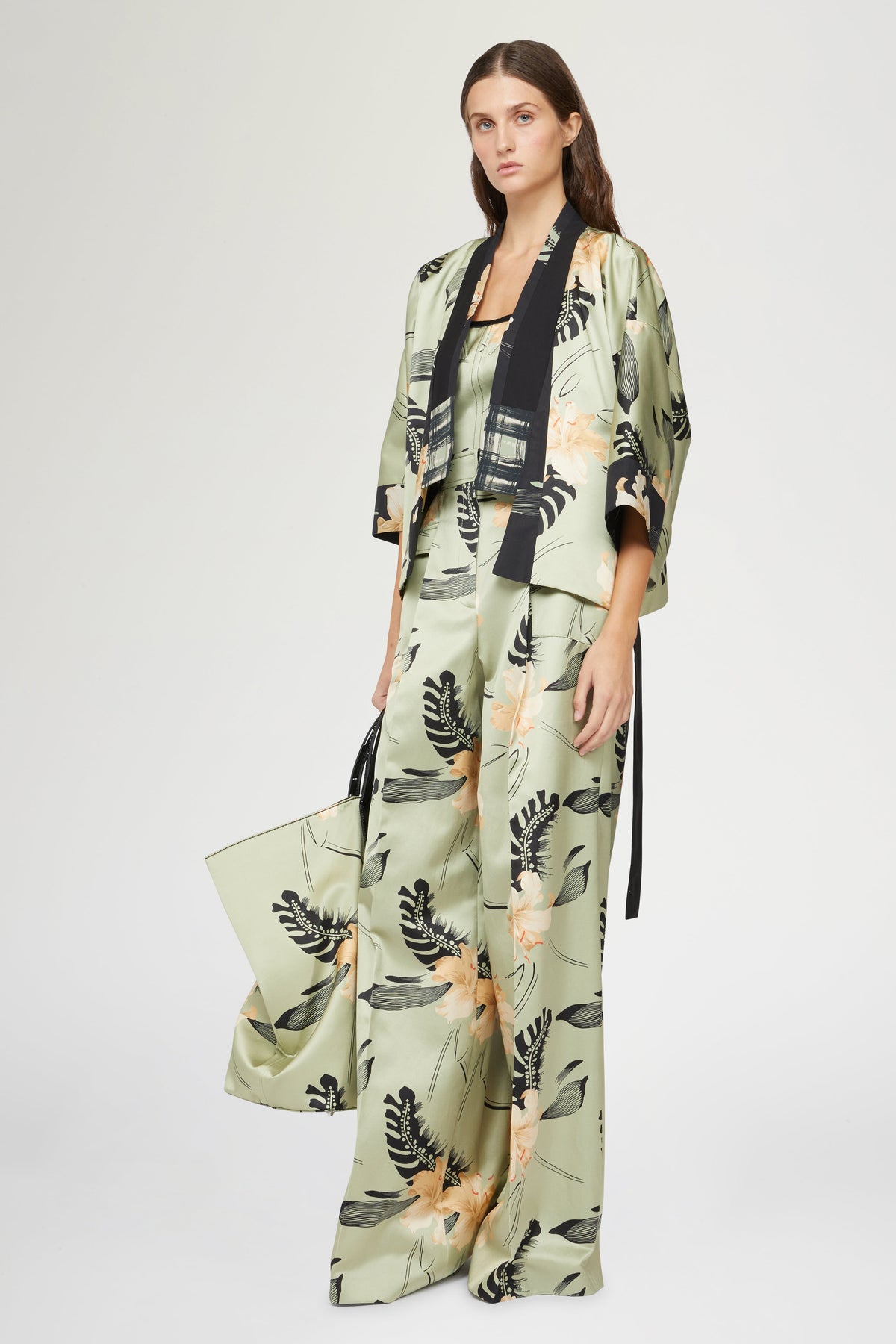 Kimono Ibiscus Print