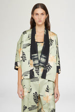 Kimono Ibiscus Print