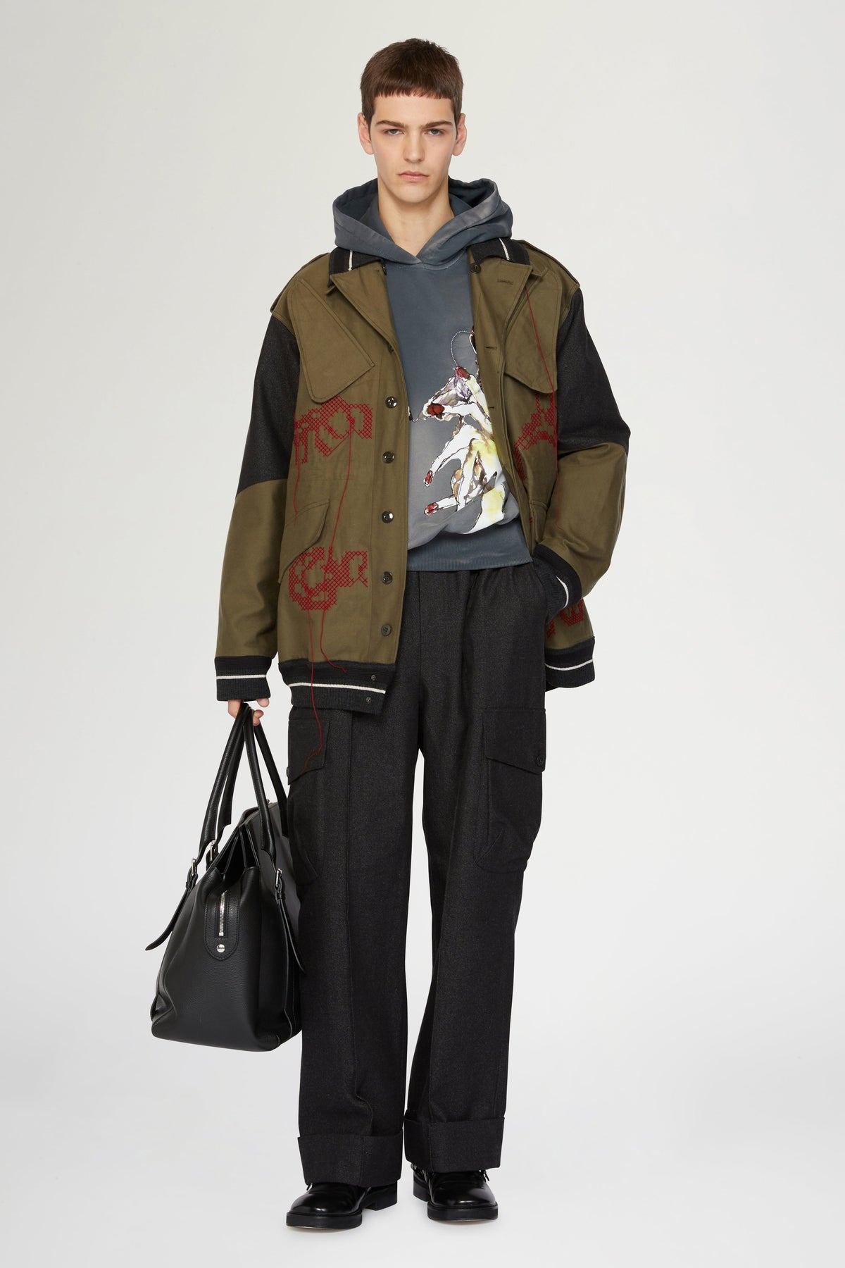 Cotton Parka with Embroidery