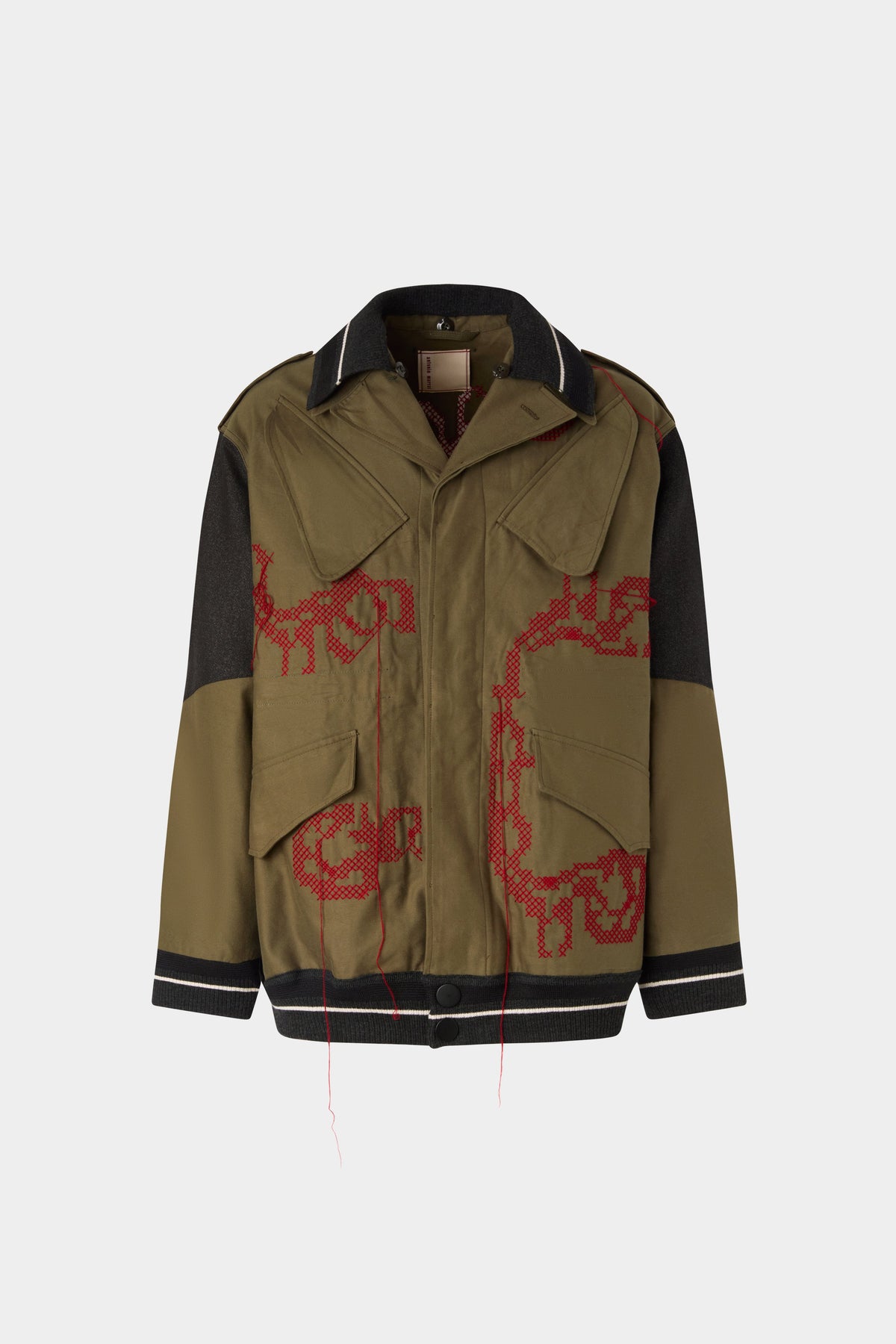 Cotton Parka with Embroidery