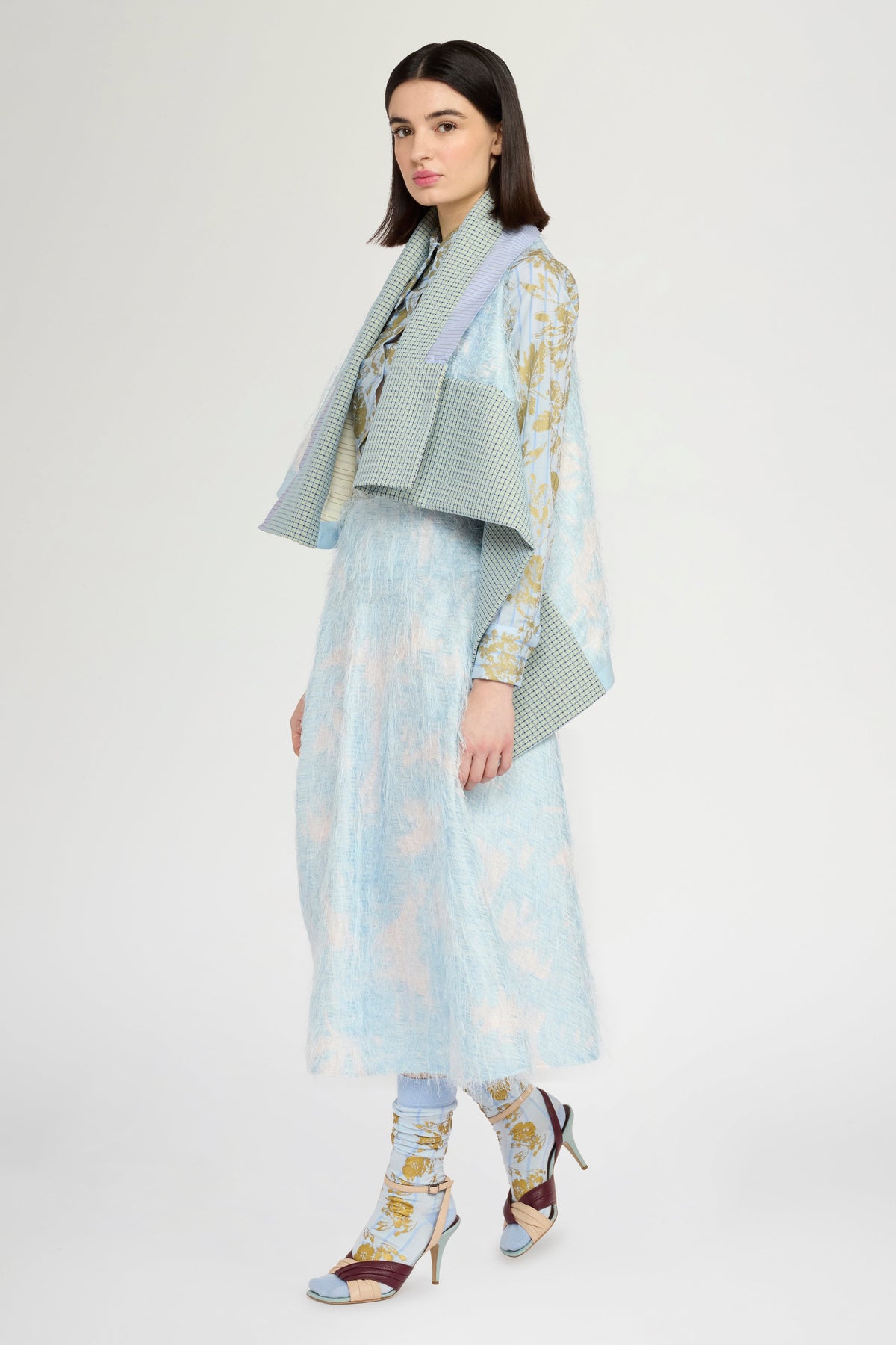 Round-cut Patchwork Gavoi with Mixed Fabrics