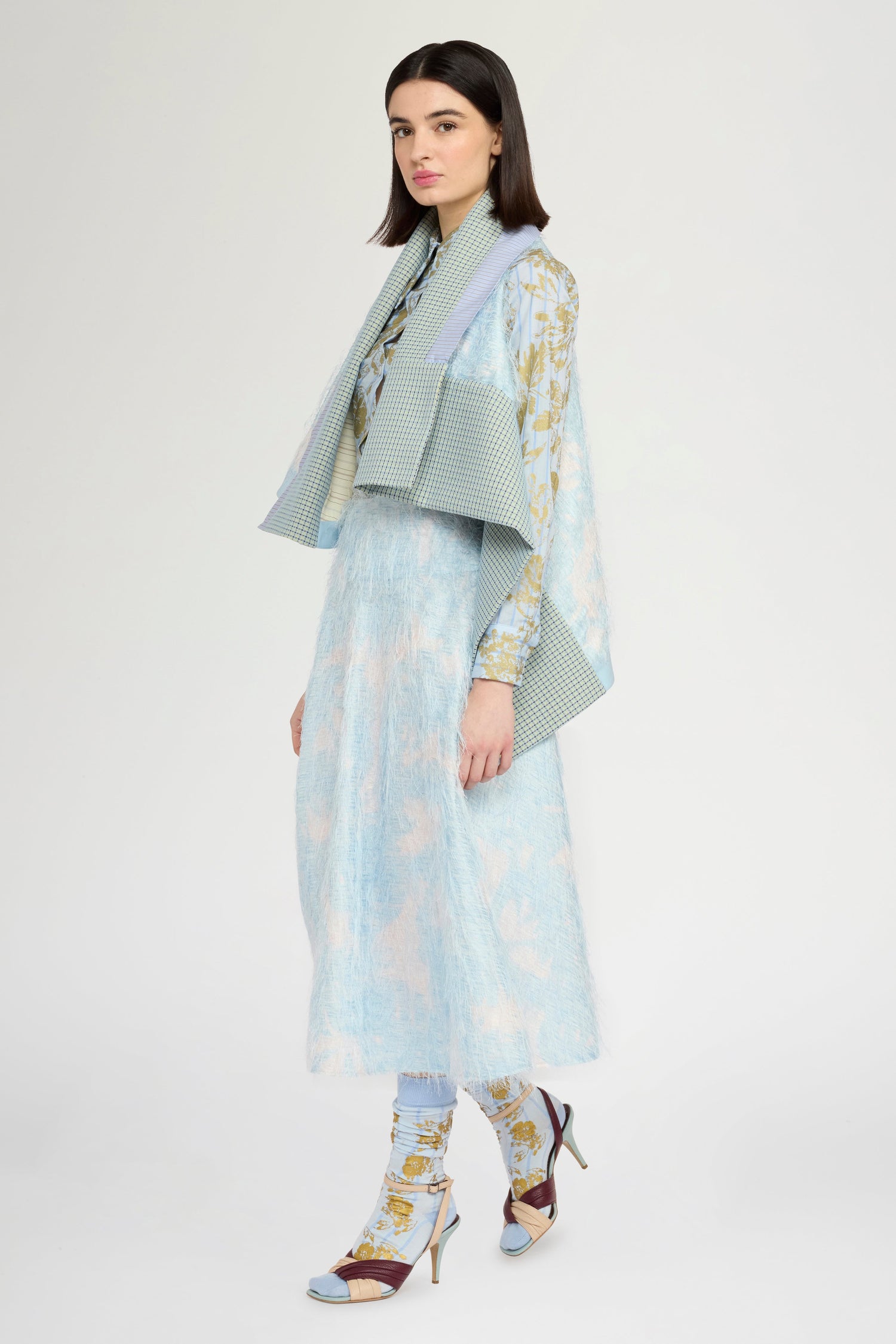 Round-cut Patchwork Gavoi with Mixed Fabrics