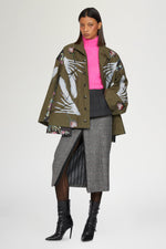 Parka with Painted Roses & Hands