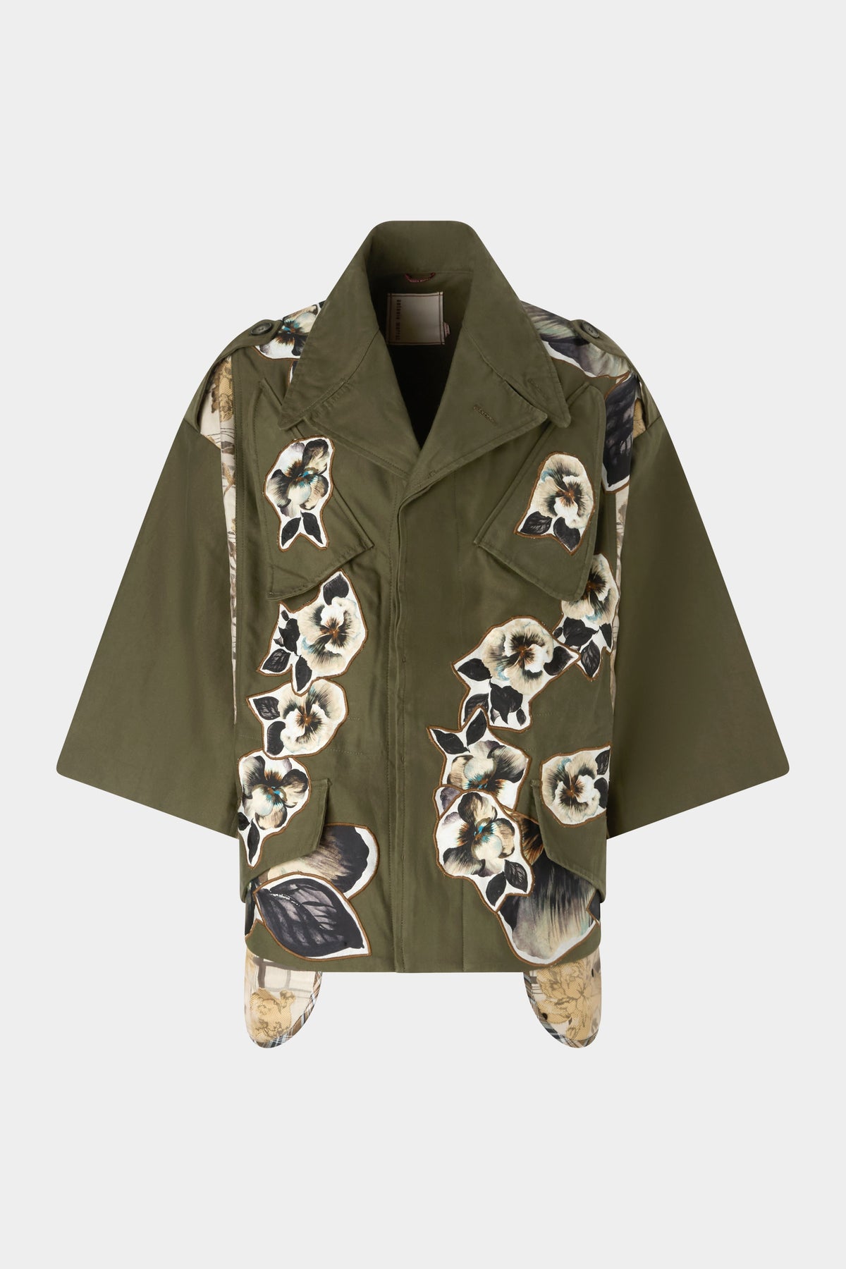 Pansy Patchwork Flared Parka