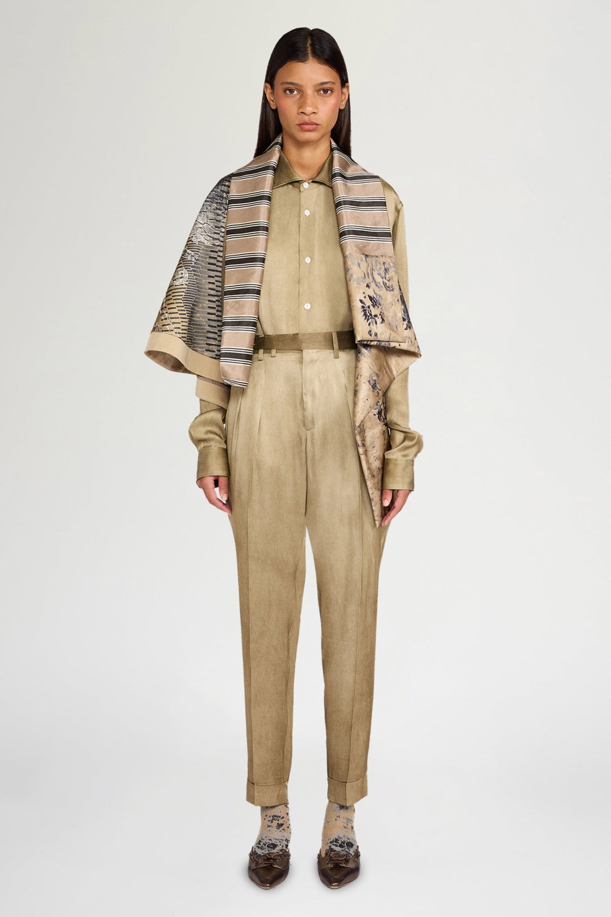 Gold Patchwork Printed Gavoi