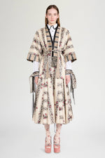 Patchwork Jacquard Moiré Kimono