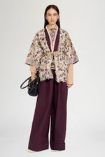 Ivory Floral Patchwork Kimono