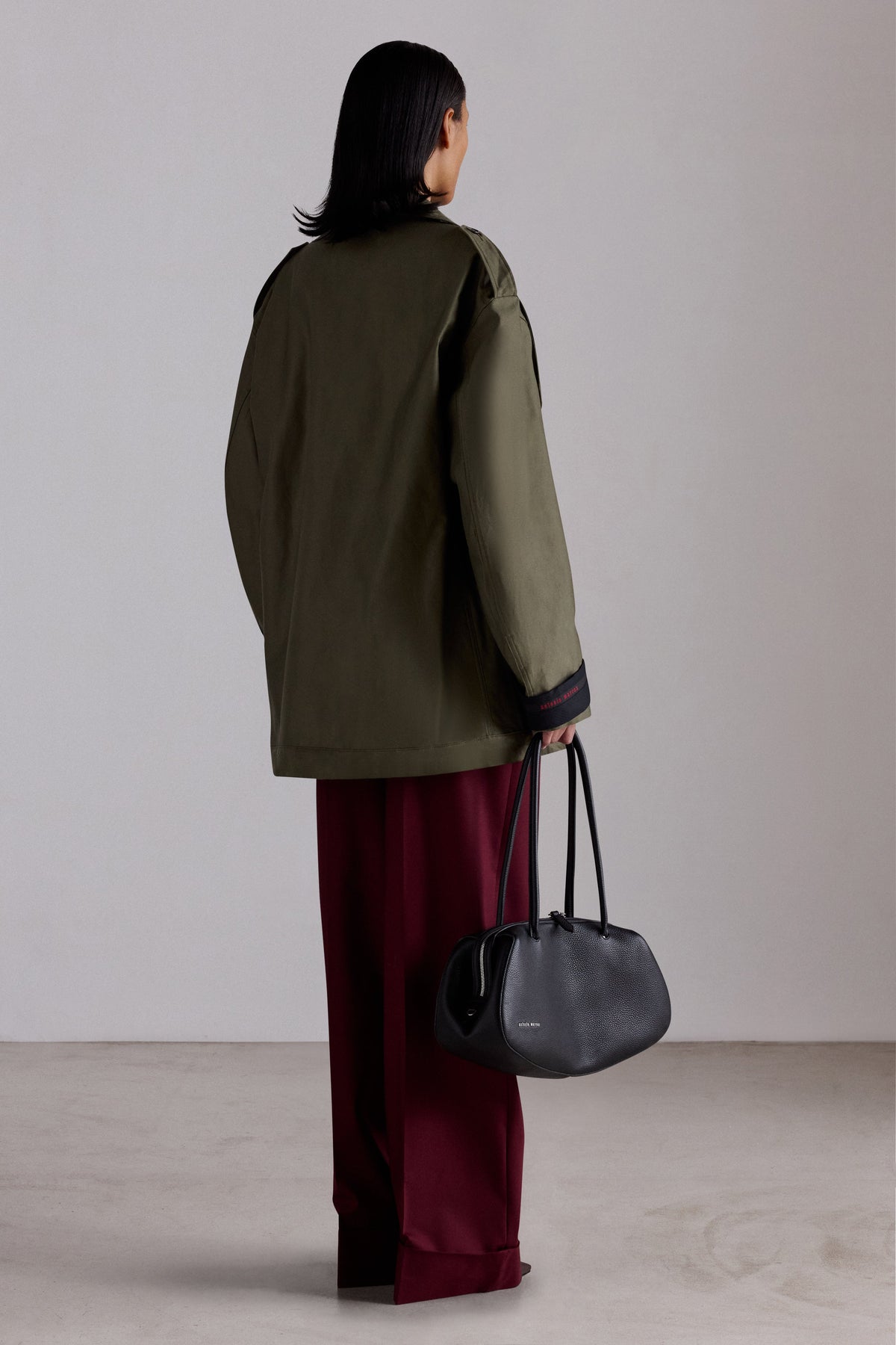 Rose Embroidered Cotton Parka