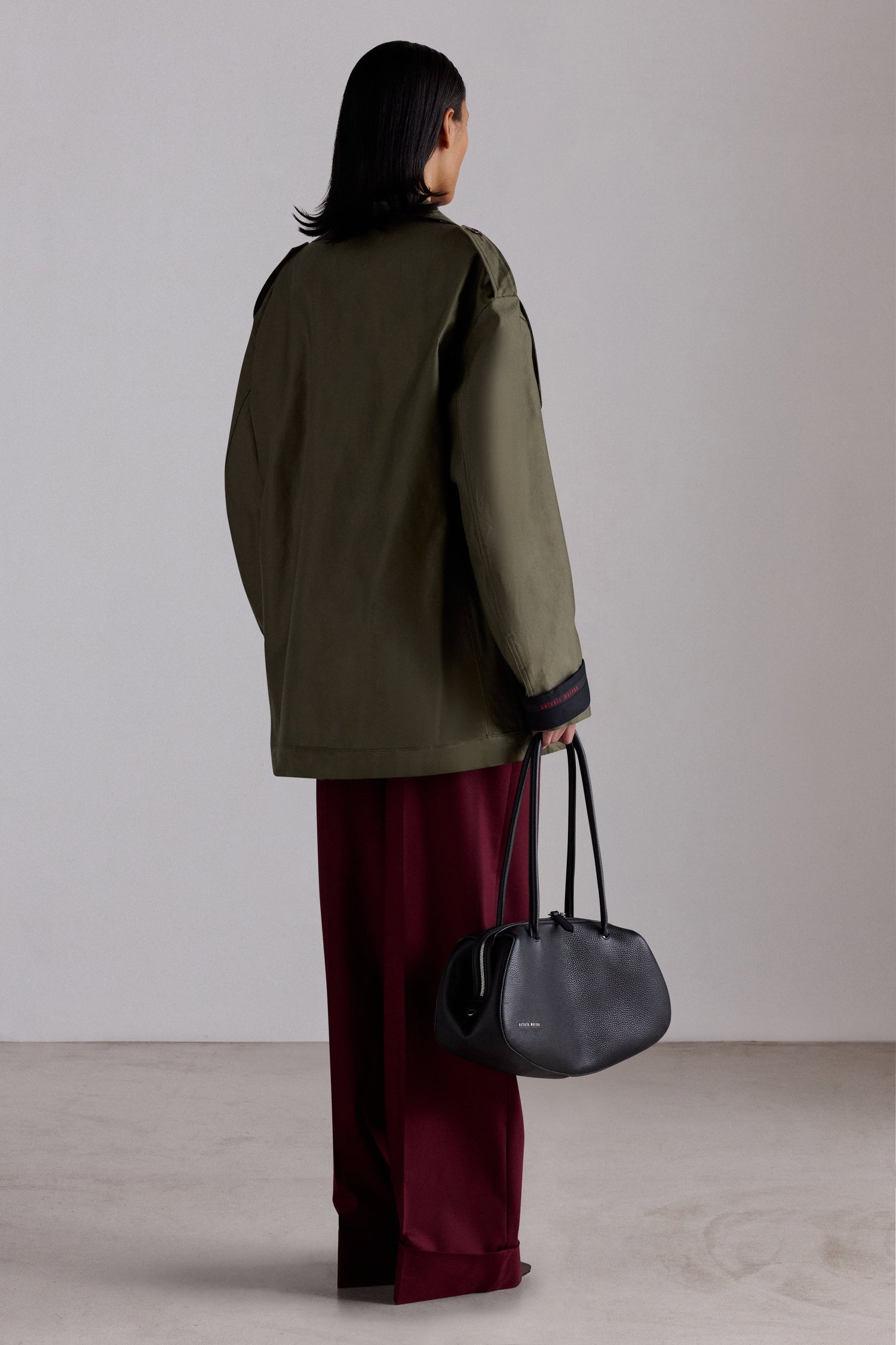 Rose Embroidered Cotton Parka