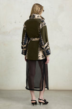 Regular Parka with Double-Face Duchesse Inserts