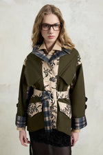 Regular Parka with Double-Face Duchesse Inserts