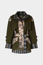 Regular Parka with Double-Face Duchesse Inserts
