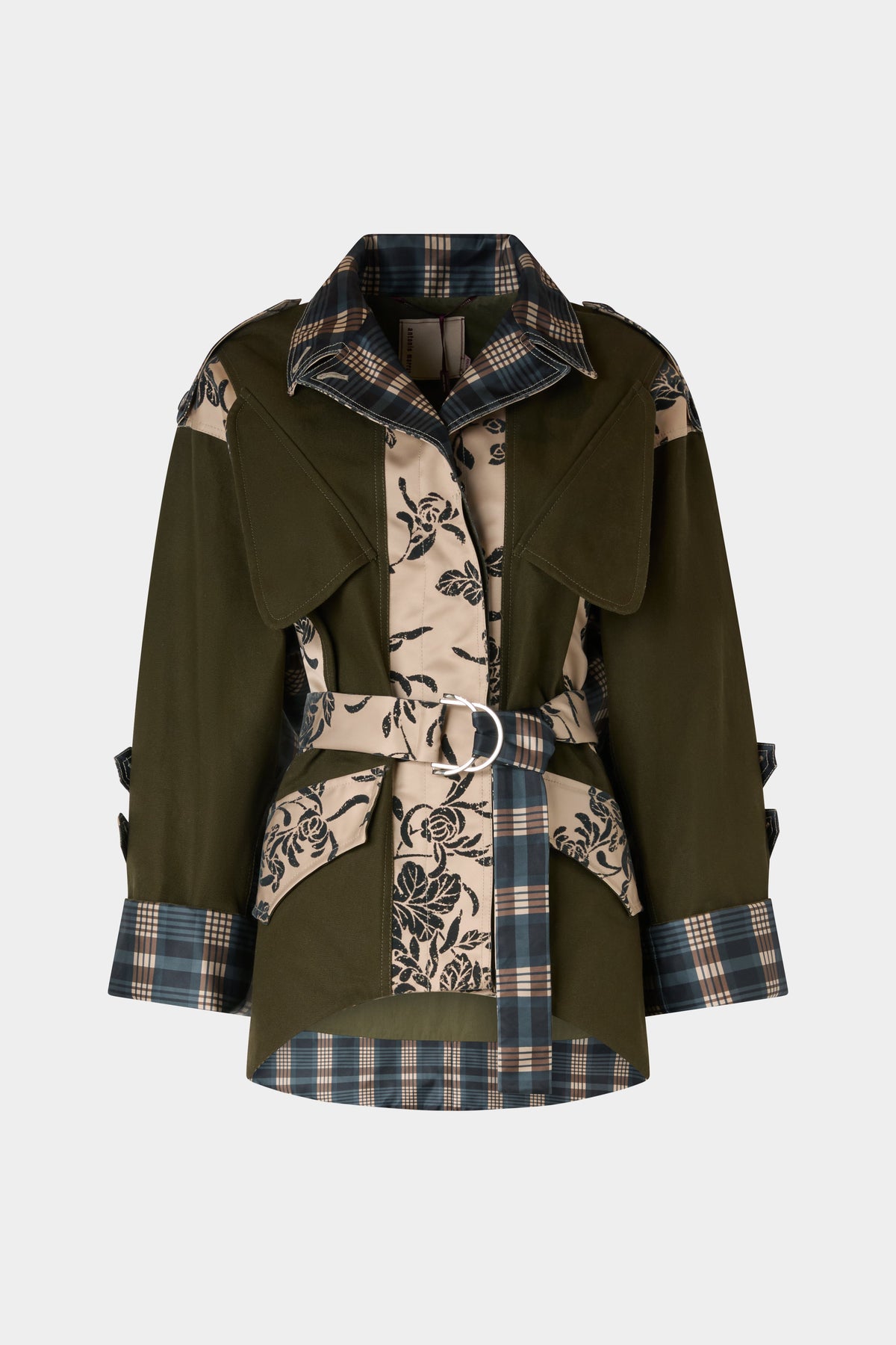 Regular Parka with Double-Face Duchesse Inserts