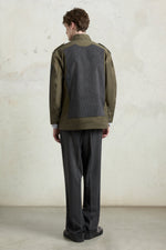 Pinstripe Panel Parka