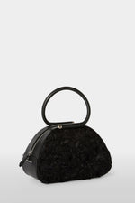 Black Caragol Bag with Sequin Embroidery