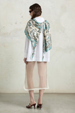 Floral Silk Jabot Robespierre Shirt