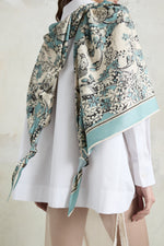 Floral Silk Jabot Robespierre Shirt