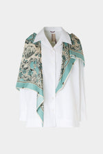 Floral Silk Jabot Robespierre Shirt