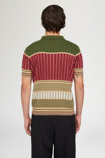 Red & Green Knit Polo