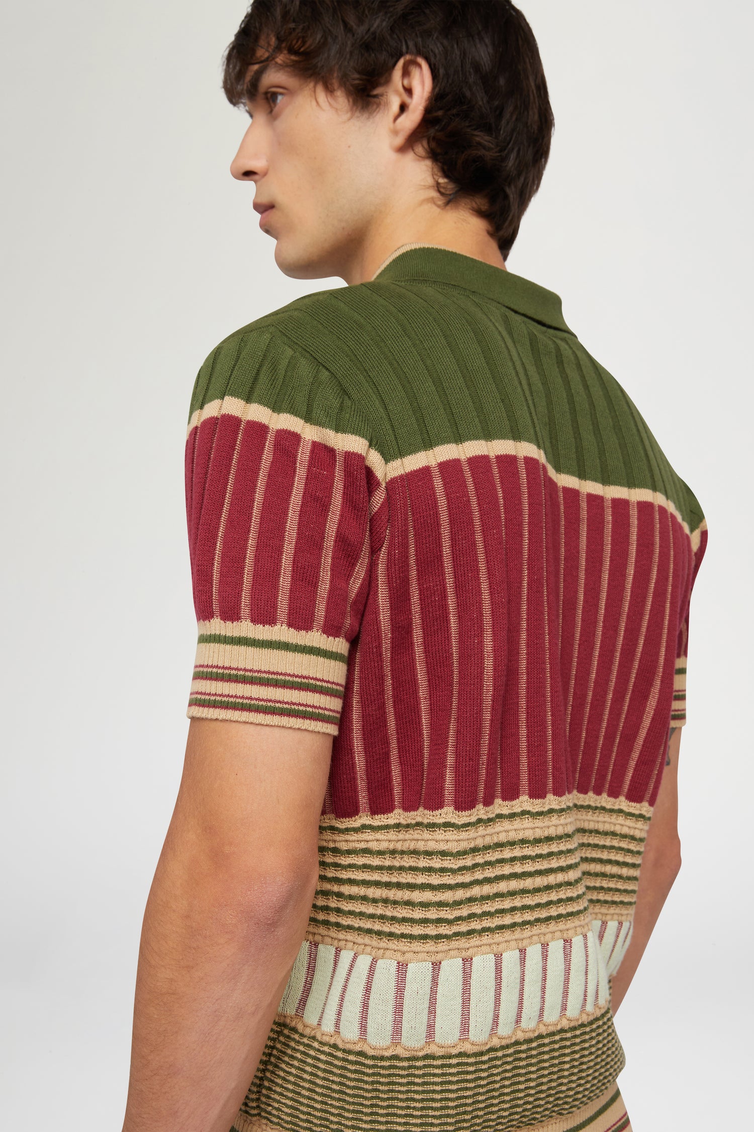 Pattern Knit Polo