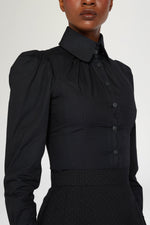Slim-Fit Black Shirt