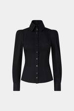 Slim-Fit Black Shirt