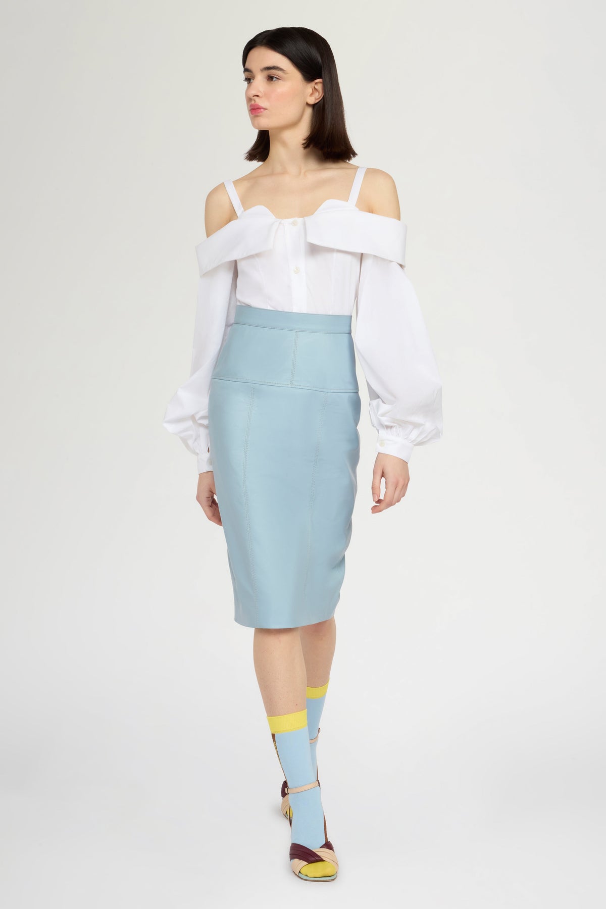 Off-Shoulder Bustier Shirt
