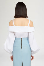 Off-Shoulder Bustier Shirt