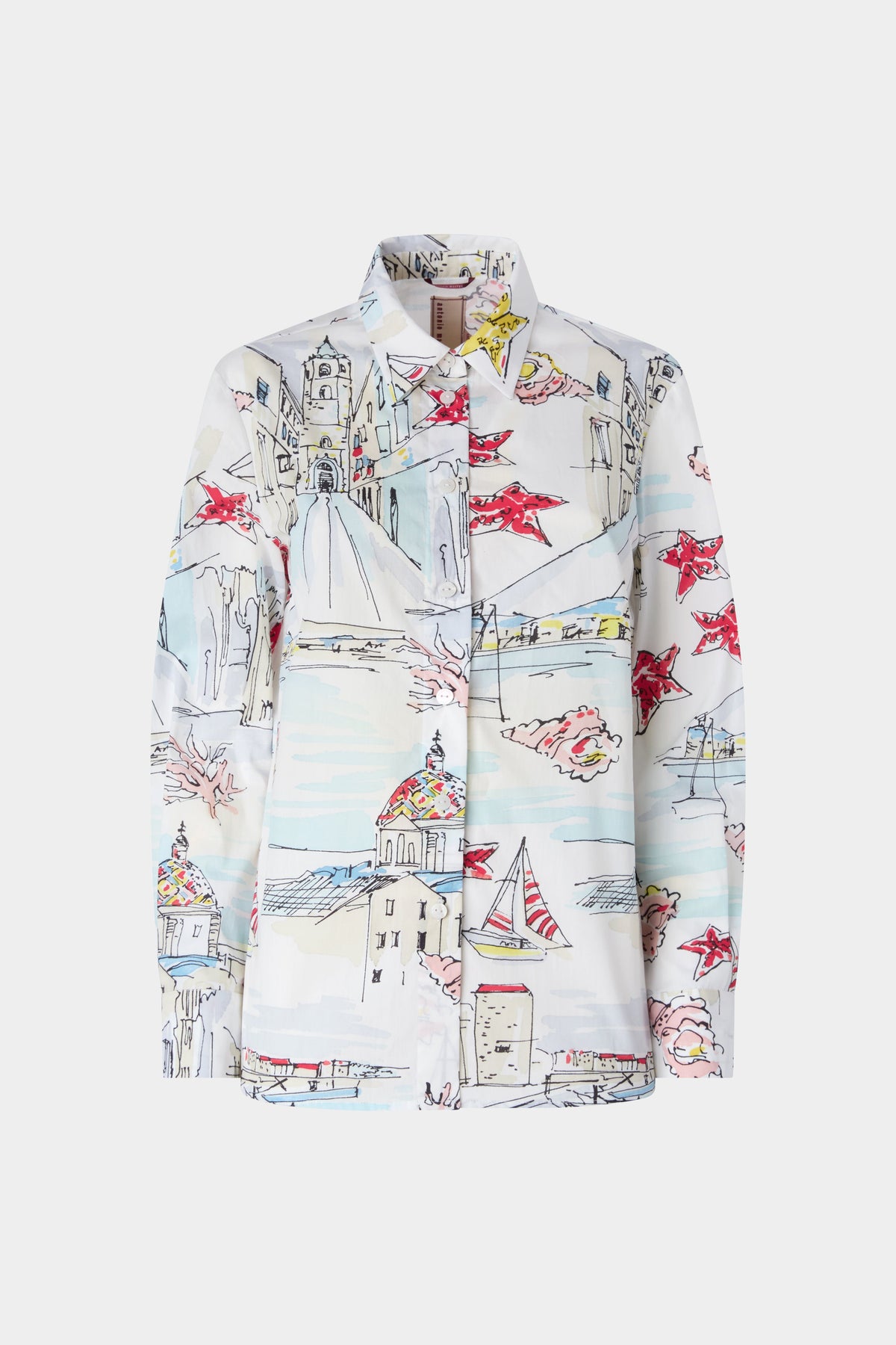 Alghero Print Poplin Shirt