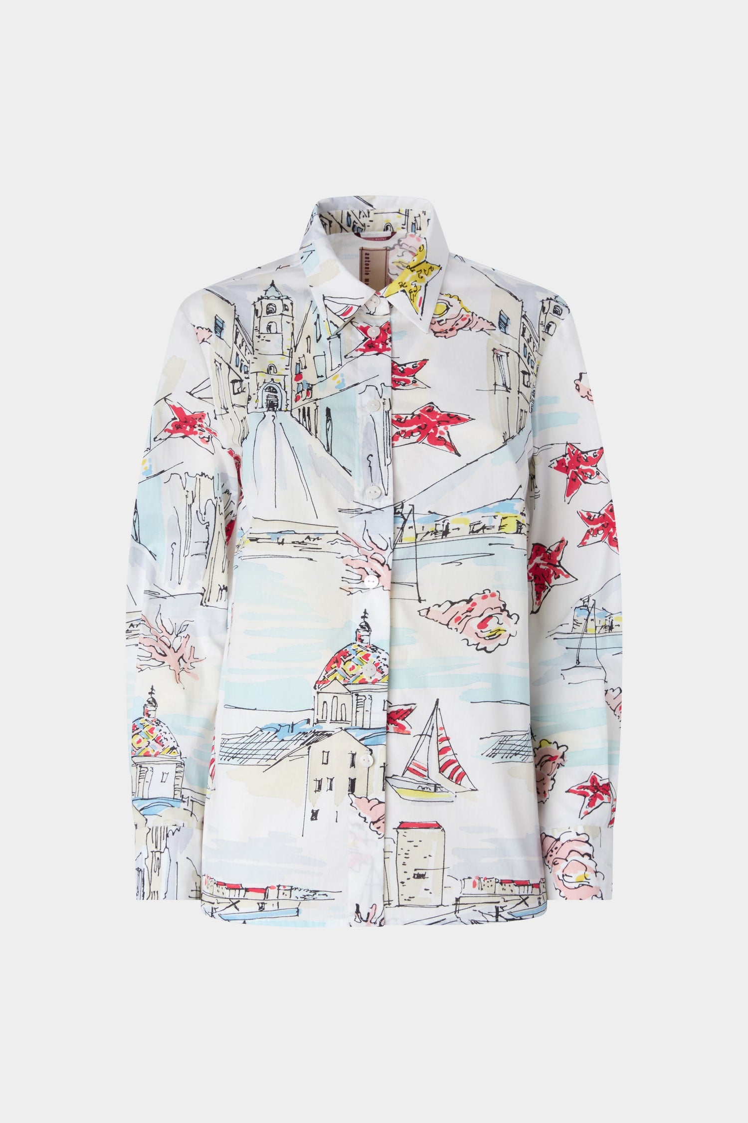 Alghero Print Poplin Shirt