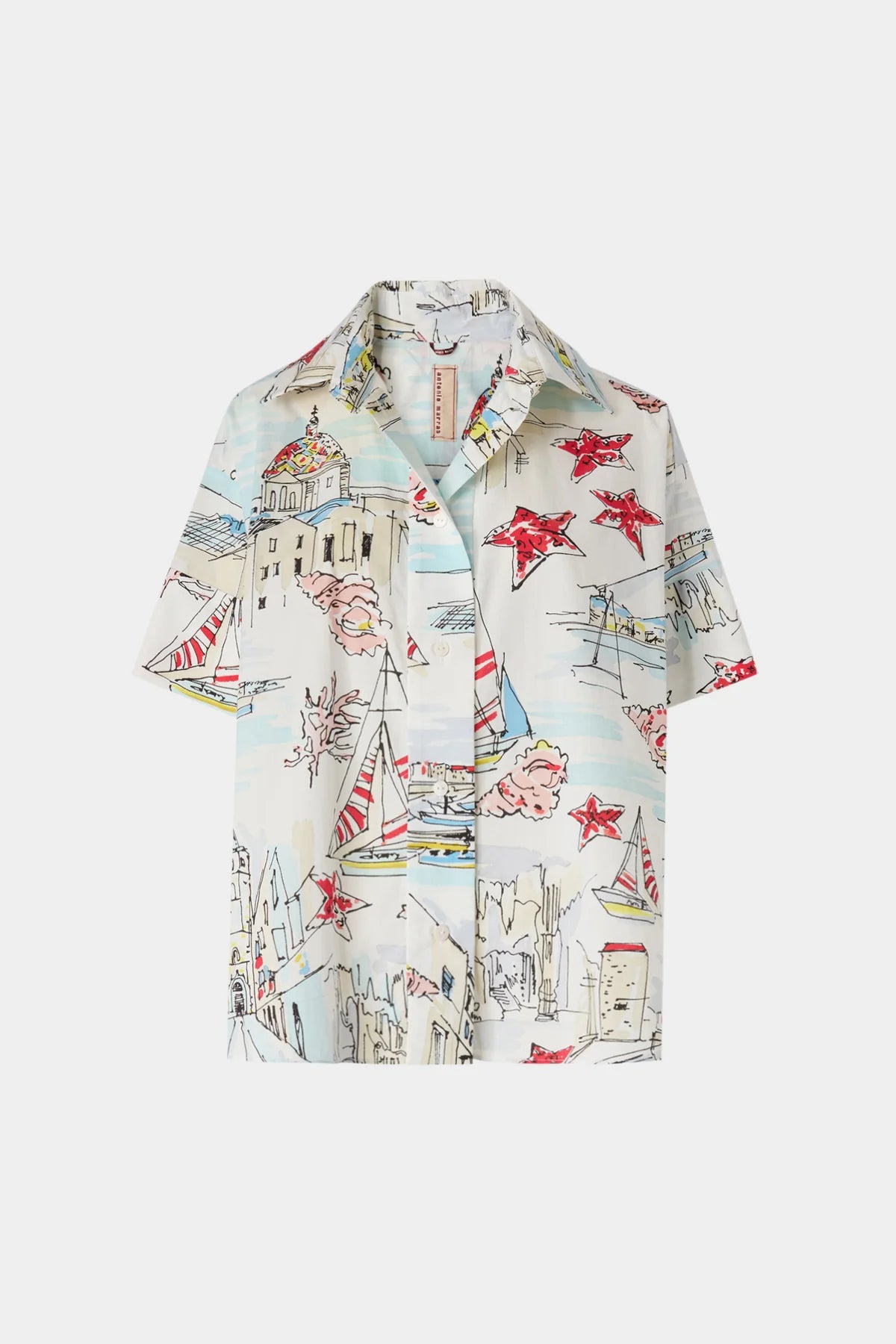 Alghero Print Oversized Shirt